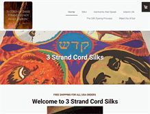 Tablet Screenshot of 3strandcordsilks.org